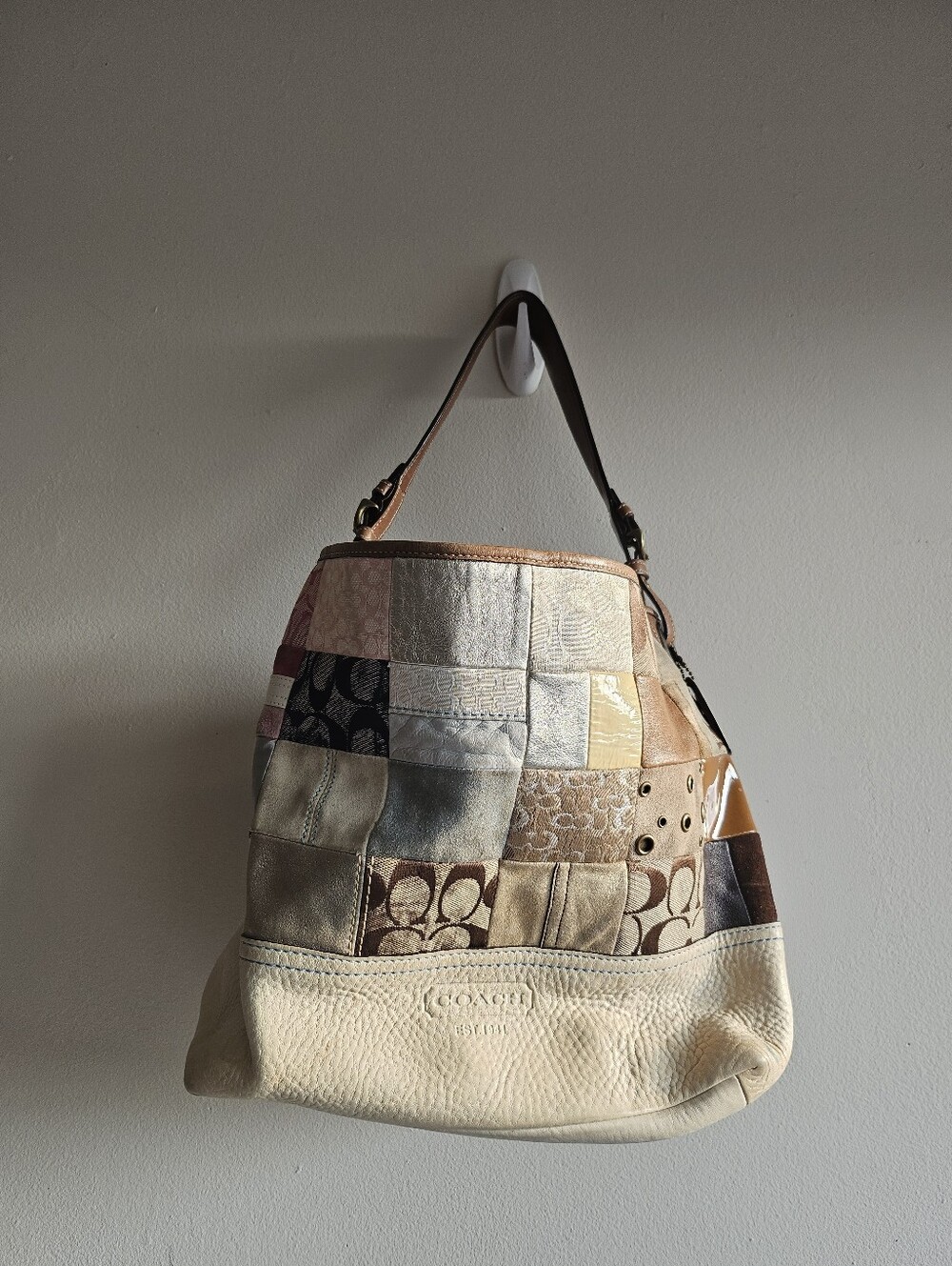 Vintage Y2K Coach Patchwork Satchel